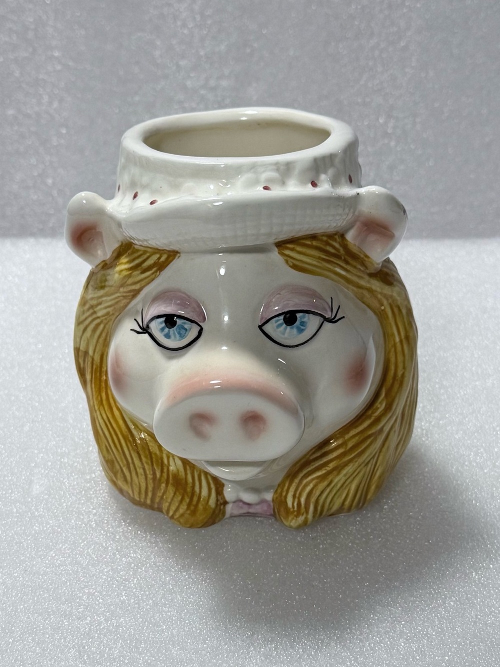 Vintage 80s Miss Piggy Mug 3D Jim Hensen Muppets Sigma Tastesetter Sesame Street